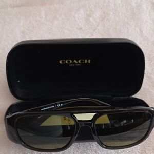 Coach Black Sunglasses with Dark Lenses (New)